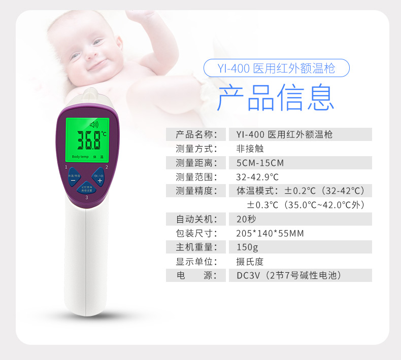 ?紅外額溫槍量哪里準確？